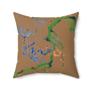 cgk.ink Sakura Butterfly Spun Polyester Square Pillow Sakura Butterfly Spun Polyester Square Pillow DÉCOR cgk.ink
