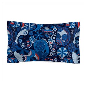 cgk.ink blue Midnight Walk Microfiber Pillow Sham Midnight Walk Microfiber Pillow Sham BED & BATH cgk.ink