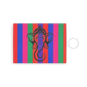 cgk.ink easy Ganesha Saffiano Leather Card Holder Ganesha Saffiano Leather Card Holder ACCESSORIES & GIFTS cgk.ink